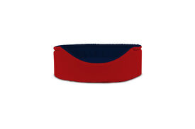 Gauty Cama Redonda Tela Impermeable rojo y azul para Perros y Gatos 