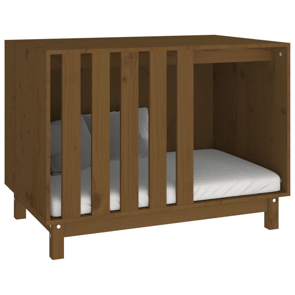 VidaXL Caseta Interior de Madera Oscura para perros y gatos thumbnail