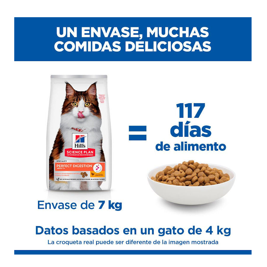 3 kg Hill's Science Plan Perfect Digestion Adult Pollo Pienso para gatos, , large Imagen numero 7