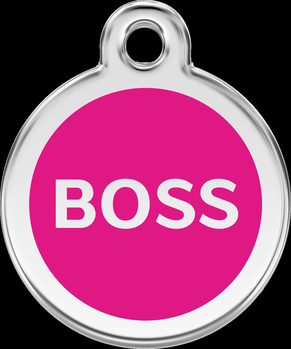 Placa identificativa Acero Inoxidable Boss Rosa Fuerte para perros, , large Imagen numero 4