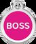 Placa identificativa Acero Inoxidable Boss Rosa Fuerte para perros, , large indicador imagen numero 4
