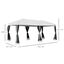 Outsunny Carpa 6x3m Plegable Gazebo para Jard&iacute;n Cenador con 6 Cortinas Mosquitera y Cremallera Bolsa Transporte Montaje F&aacute;cil Acero Tela Oxford Blanco, , large indicador imagen numero 3