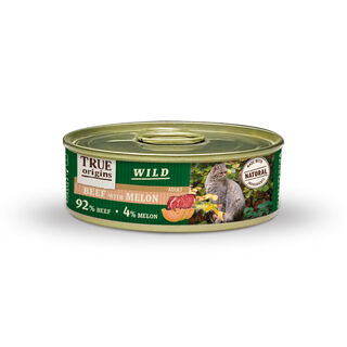 True Origins Wild Adult Carne y Melón lata para gatos