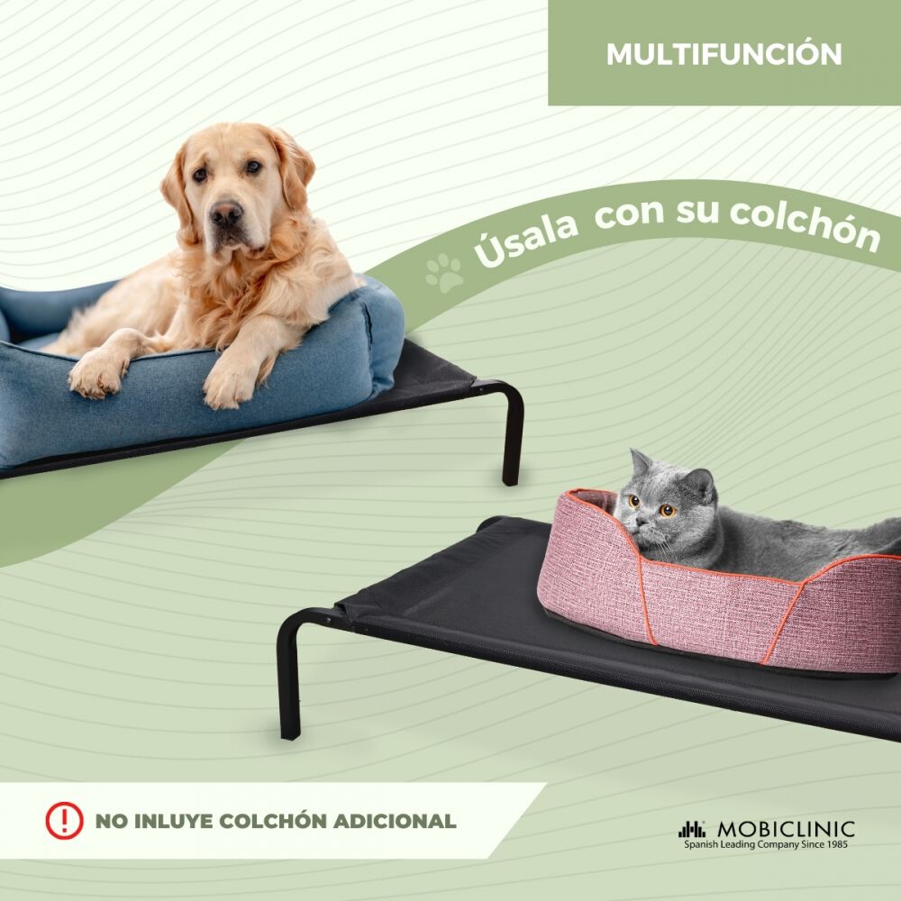 Mobiclinic Cama elevada negra Cleo para mascotas thumbnail
