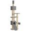 vidaXL &Aacute;rbol para gatos del suelo al techo con poste de sisal Torre para gatos, , large indicador imagen numero 1