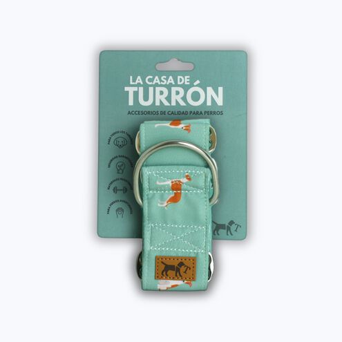 La Casa de Turrón Collar Martingale de Algodón 5cm ancho para Galgos y Lebreles - Antiescape y Ajuste Seguro thumbnail