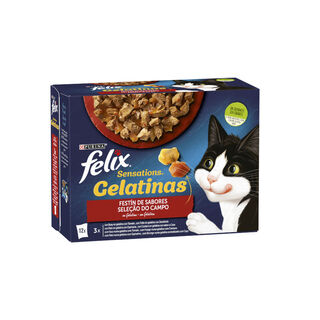 Felix Sensations Festín de Sabores sobres en gelatina para gatos