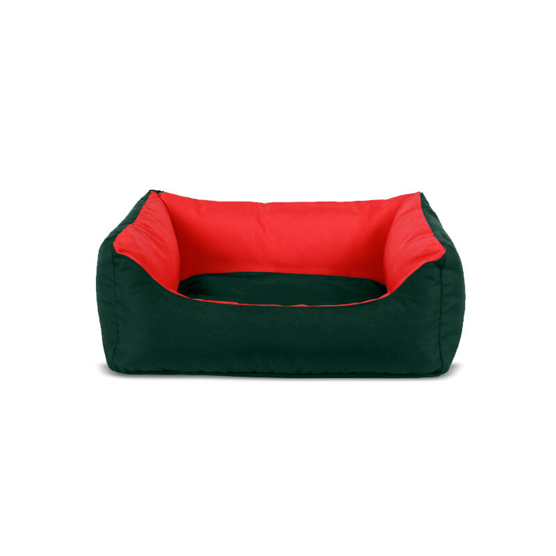 Gauty Cama para Perros y Gatos  Tela Impermeable - Verde y rojo, , large Imagen numero 1