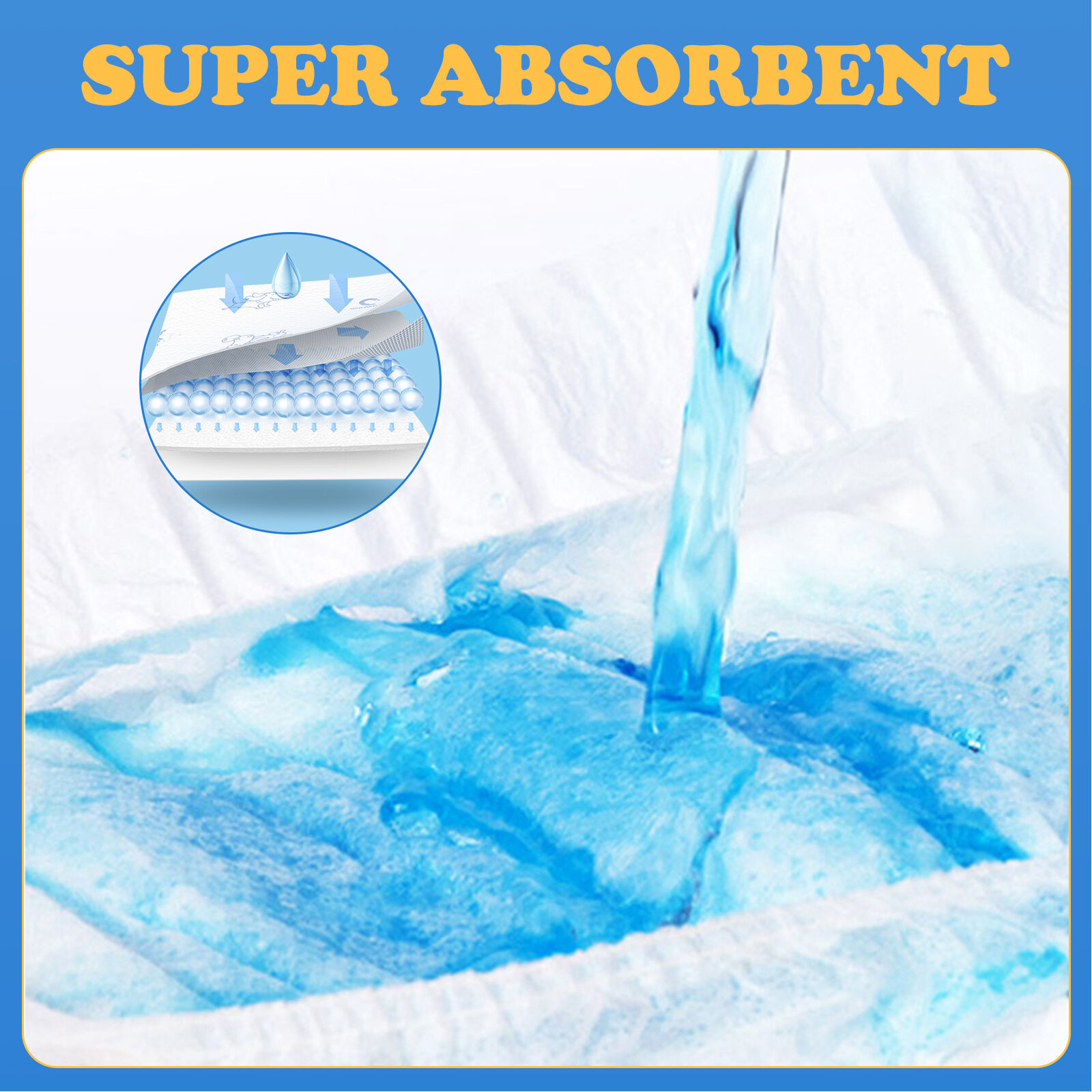 Nobleza 12x Pa&ntilde;ales para Perros Desechables Hembra Cachorro Entrenamiento Pa&ntilde;ales S&uacute;per Absorbente Envolturas para Mascotas Paquete de 12, L, , large Imagen numero 4