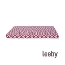 Leeby colchón impermeable rojo para perros
