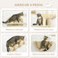 PawHut Estantes para Gatos Beige, , large indicador imagen numero 5
