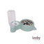 Leeby Comedero y Dispensador de Agua 2 en 1 Acero Inoxidable Verde para gatos, , large indicador imagen numero 2