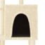 vidaXL Rascador para gatos con postes de sisal color crema 97 cm, , large indicador imagen numero 4