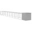 vidaXL Gallinero con corral acero galvanizado gris claro 110x405x110cm, , large indicador imagen numero 12