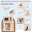 COSTWAY Árbol para Gatos, Torre de Totora de 122 CM con Postes de Rascado de Sisal, Percha, Condominio, Cama en Canasta, Escalera, Cojines Lavables, Centro de Actividades para Gatos de 4 Capas, , large indicador imagen numero 4