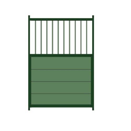 Panel lacado mixto para perrera color Verde