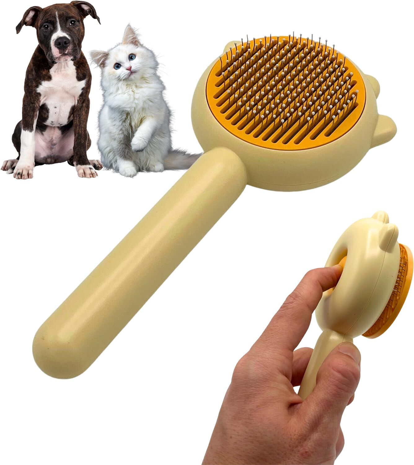 EL &Aacute;TICO PETS Cepillo para Perros Quita Pelos Mascota. Cepillo Gato. Pet Hair Remover. Peine para Perros. Limpieza F&aacute;cil y &Aacute;gil. Desenredante Pelo Perros. Carda para Perros. Quitapelos Mascotas, , large Imagen numero 1