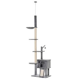 PawHut Árbol rascador PawHut para gatos color Gris