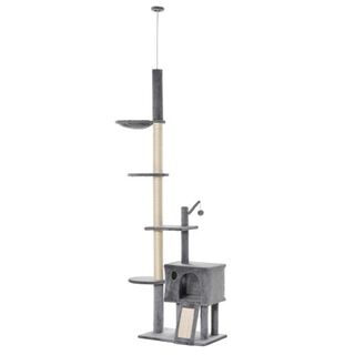 PawHut Árbol rascador PawHut para gatos color Gris