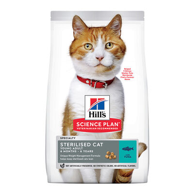 Hill's Young Adult Science Plan Sterilised Atún pienso para gatos