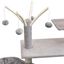VidaXL Rascador con poste de sisal para gatos color Gris, , large indicador imagen numero 4