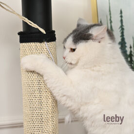Leeby Tito rascador para pata de mesa con juguete para gatos