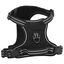 vidaXL Arnés para perros con correa y collar ajustable negro XL, , large indicador imagen numero 3
