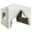 Outsunny Carpa Plegable Pop-Up 3x3 m Cenador de Jardín con 4 Paredes Laterales 2 Ventanas de Malla Altura Ajustable Bolsa de Transporte Impermeable y Anti-UV para Camping Fiestas Blanco, , large indicador imagen numero 1