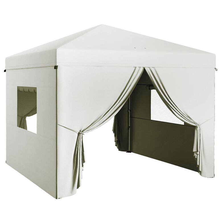 Outsunny Carpa Plegable Pop-Up Cenador Blanco De Jardín thumbnail