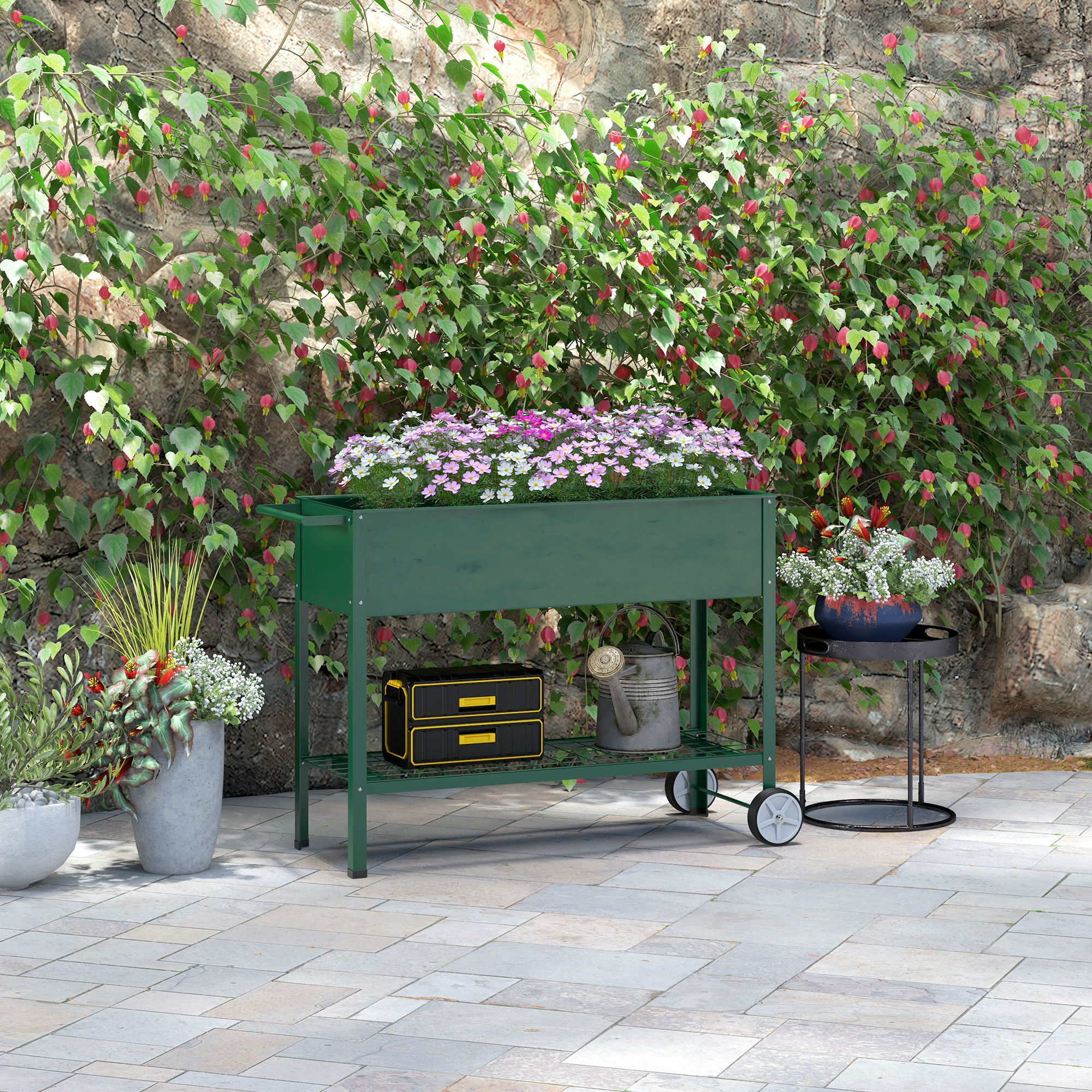 Outsunny Mesa de Cultivo Verde, , large Imagen numero 2