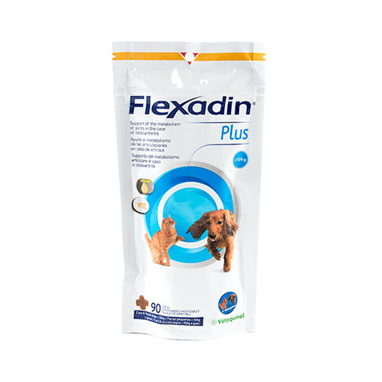 90 comprimidos Flexadin Plus Condroprotector para gatos y perros de raza pequeña