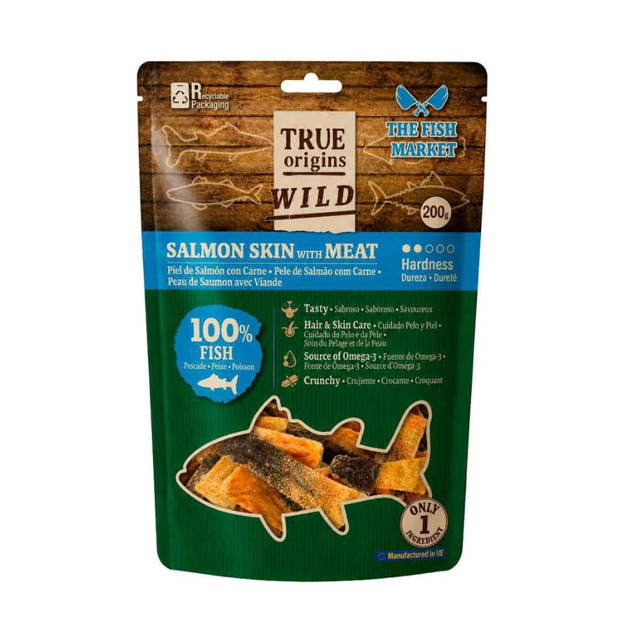 70 g. True Origins Piel de Salm&oacute;n con Carne Snack para perros, , large Imagen numero 3