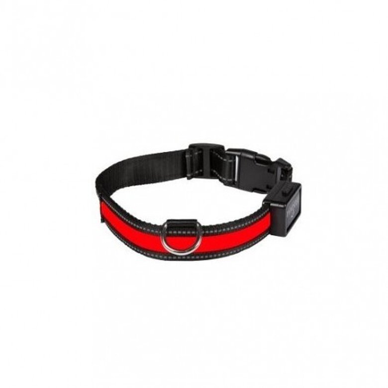 Collar luminoso con USB para perros color Rojo, , large image number null