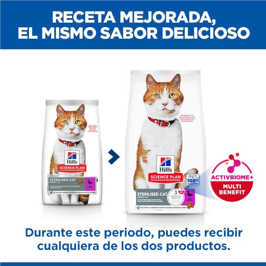 3 kg Hill's Science Plan Sterilised Young Adult Pato pienso para gatos, , large Imagen numero 3