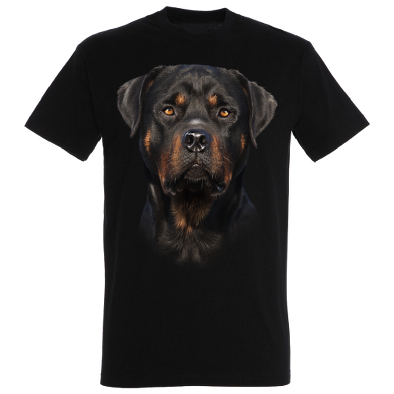 Camiseta Ralf Nature Rottweiler color negro, , large image number null
