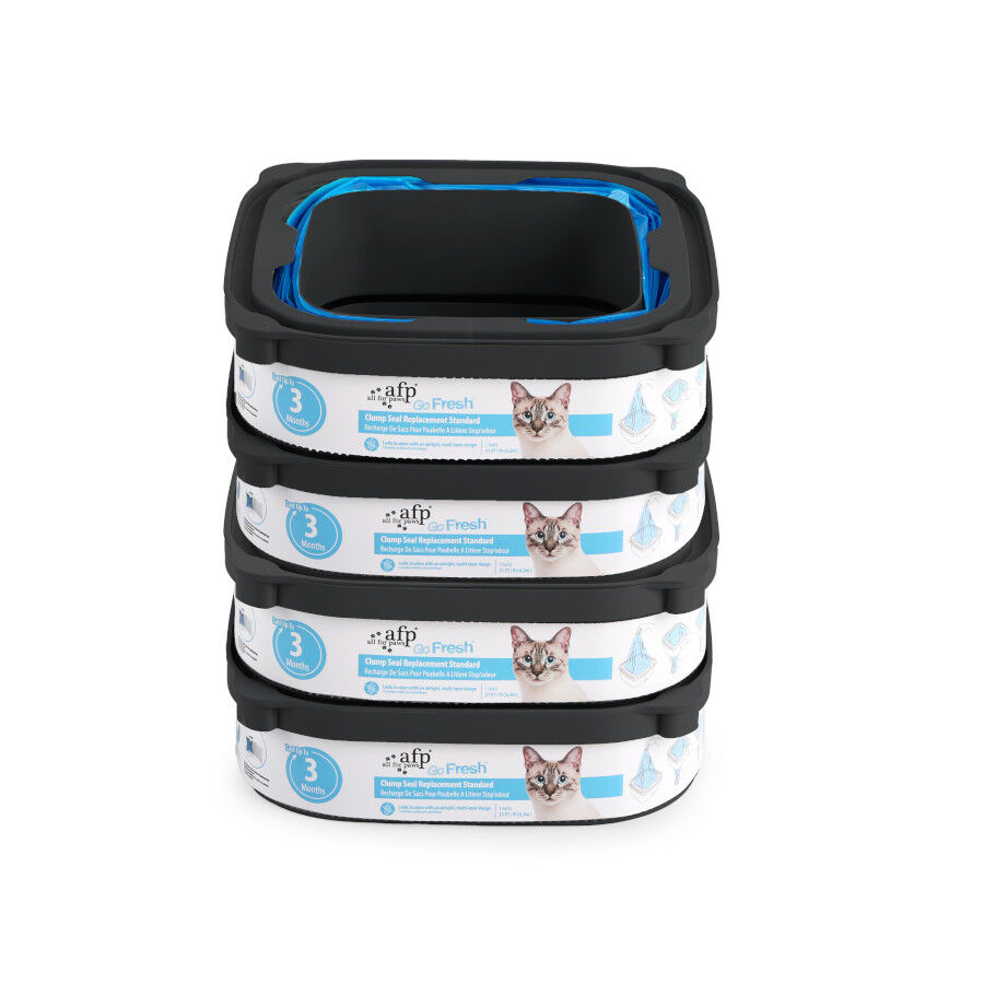 All For Paws Go Fresh Repuesto Bolsas Negras para gatos, , large Imagen numero 2