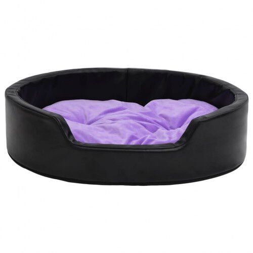 VidaXL Sof&aacute; Con Coj&iacute;n Lavable Negro y Lila para perros y gatos, , large Imagen numero 5