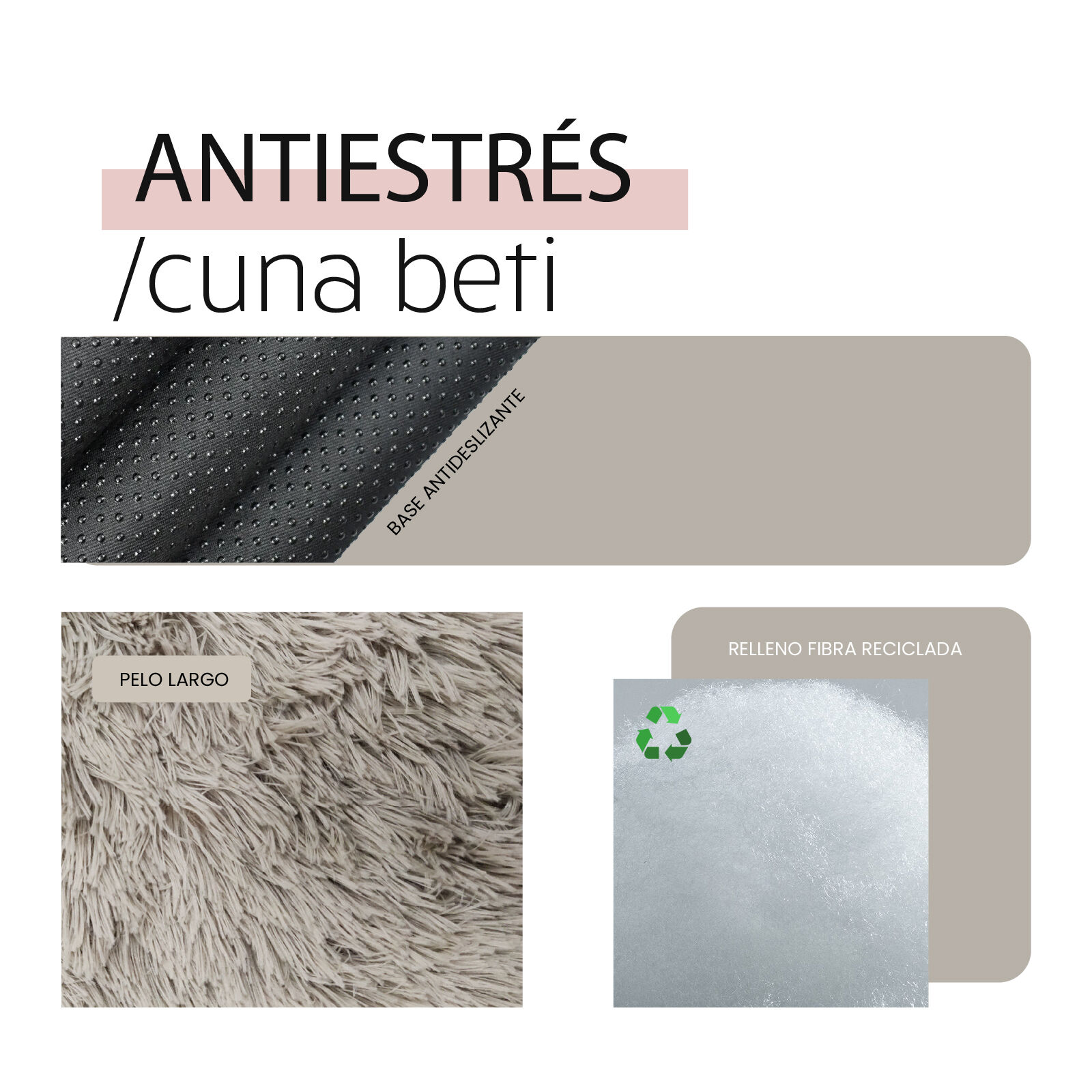 YAGU DESCANSO CUNA BETI ANTIESTRES ANTRACITA 62cm, , large Imagen numero 2