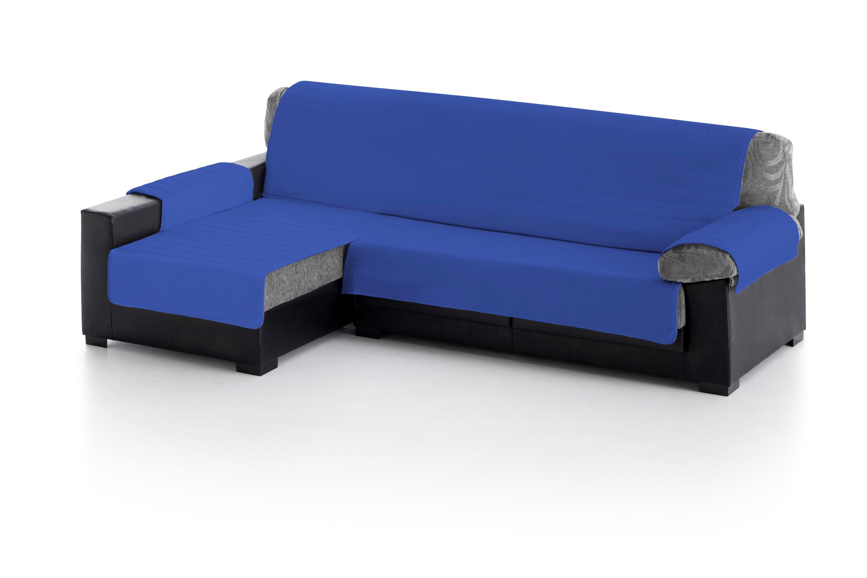 Cubre Sofa Acolchado Chaise Longue Izquierdo color Azul, , large Imagen numero 3