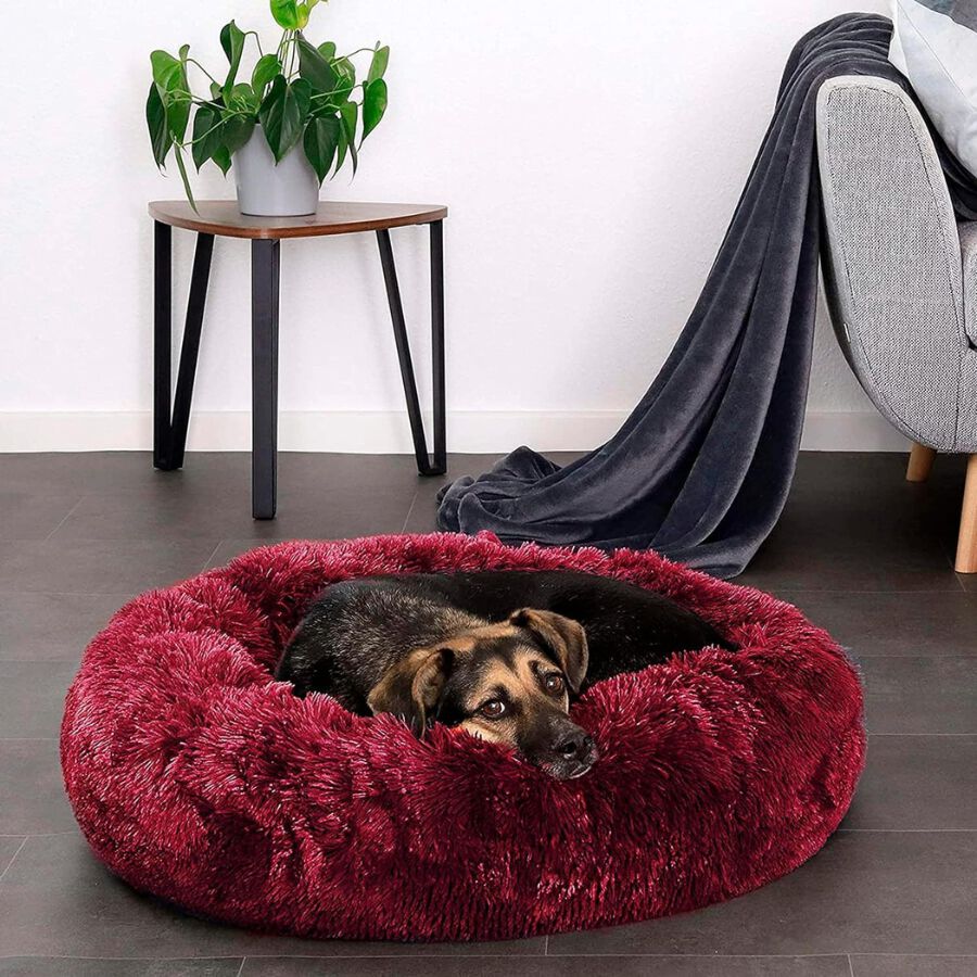 EL &Aacute;TICO PETS Cama Perro Mediano y Peque&ntilde;o. Cama para Perros. Cojin Resistente y Lavable. Cama de Pelo Largo para Gatos y Otras Mascotas Medianas, 70 x 70 CM, , large Imagen numero 4
