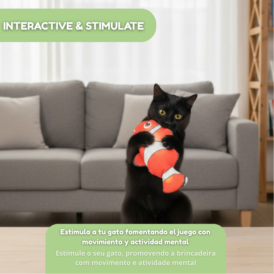 Tootoy! Juguete Interactivo Pez Payaso para gatos, , large Imagen numero 5