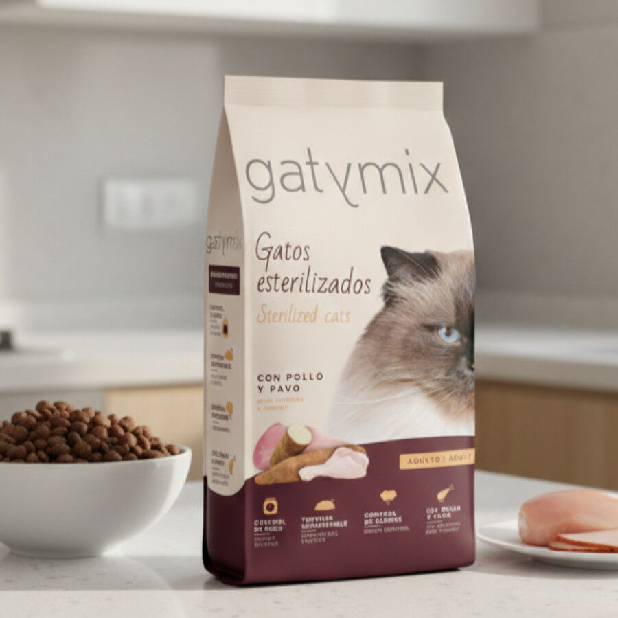 1,5 Kg Dibaq Gatymix Esterilizado Pollo para gatos, , large Imagen numero 2