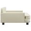 vidaXL Cama para perros de cuero sintético crema 70x45x30 cm, , large indicador imagen numero 7