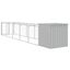 vidaXL Caseta perro corral acero galvanizado gris claro 110x1017x110cm, , large indicador imagen numero 24