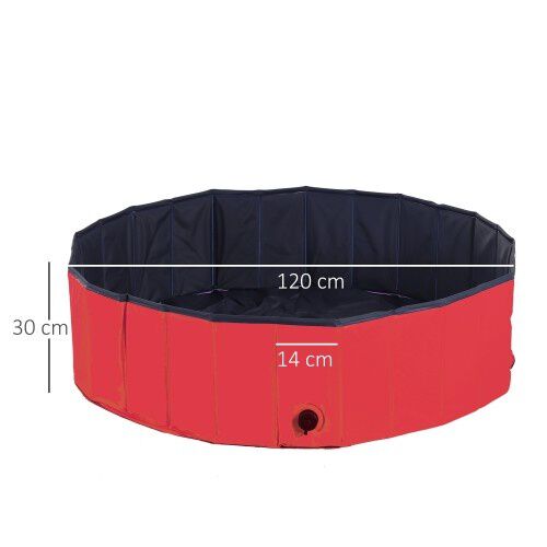 Piscina plegable para mascotas color Rojo, , large Imagen numero 3