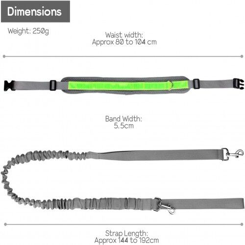 Edipets correa canicross con portabotellas gris para perros thumbnail