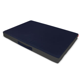 Gauty Cama Redonda Tela Impermeable gris y azul para Perros y Gatos 