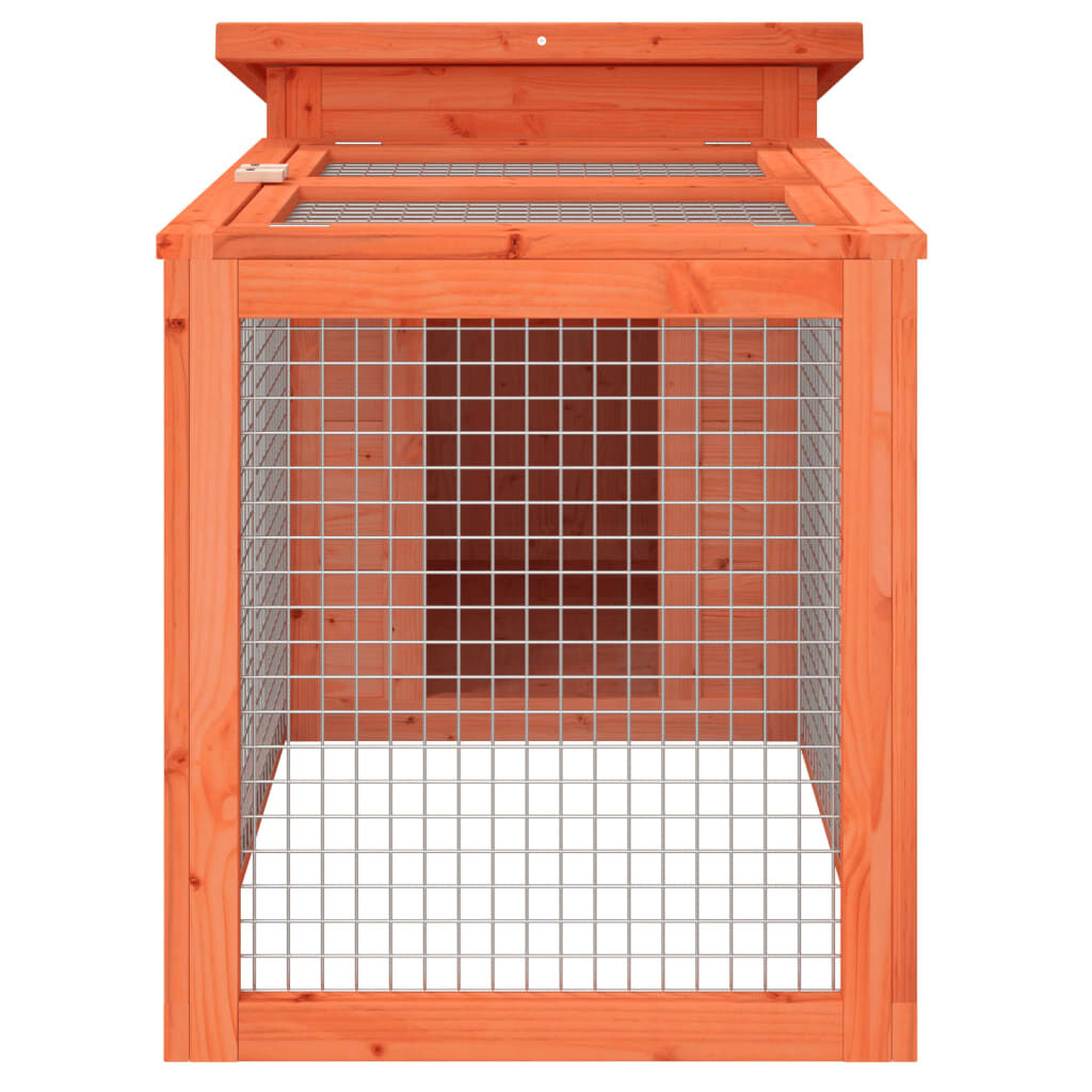 VidaXL Conejera de Madera Maciza de Pino Mocha para Conejos thumbnail