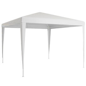 Outsunny Carpa Desmontable Cenador Exterior Blanco 