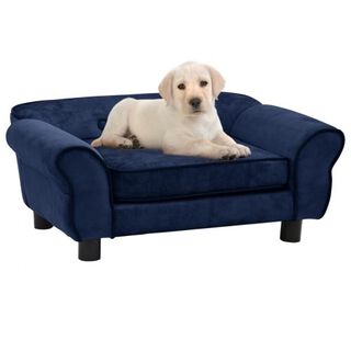 Sofá clásico para perros color Azul